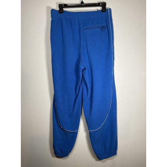 URBAN OUTFITTERS Dewy Polar Fleece Bright Blue Athletic Winter Joggers Medium - Picture 4 of 8